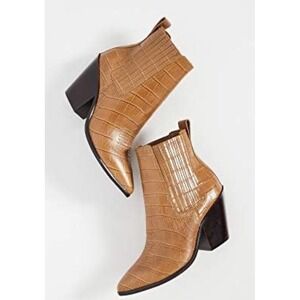 Loeffler Randall, Leather Honey, Tan Bootie, 9 Western